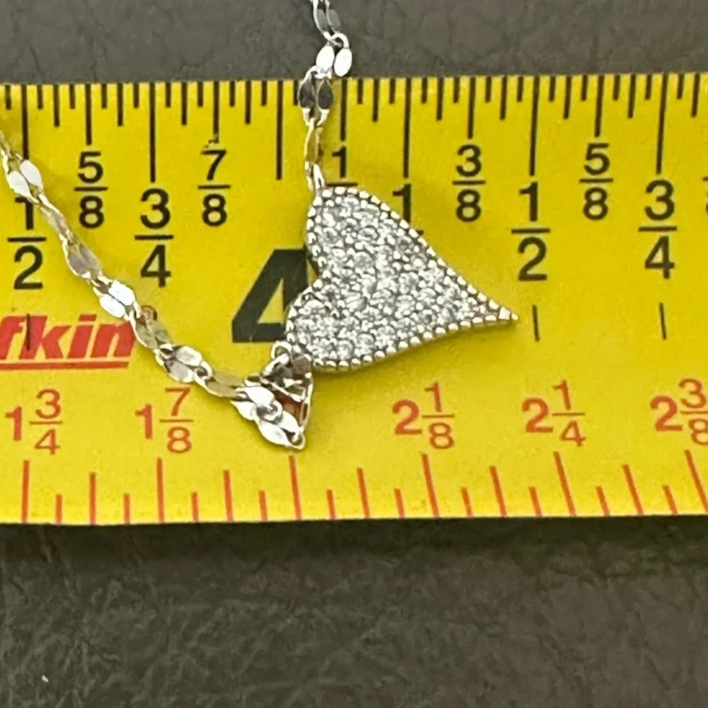 Elegant Sterling Silver Magical Heart Pendant Necklace - Picture 3 of 4